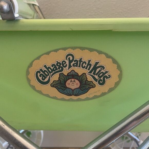 Vintage Cabbage Patch Kids Coleco 1980s Foldable Doll Stroller Pram Baby Buggy - Picture 5 of 16
